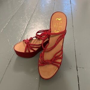 Miss Trish of capri nautical rope sandals size 9.5